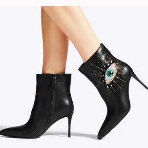 New👁️Kurt Geiger London Belgravia Embellished Eye Black Bootie